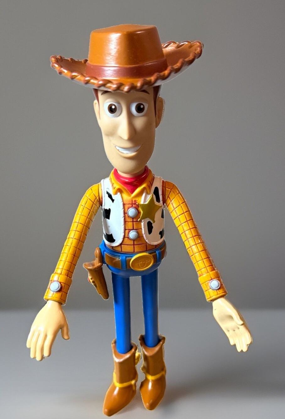 Disney Store Toy Story Woody Poseable Plastic Figure 9” Sheriff Pixar Toy
